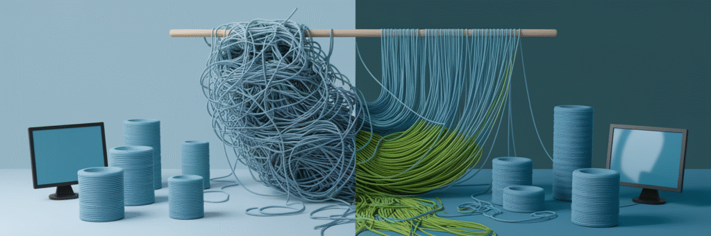 Abstract representation of data organization