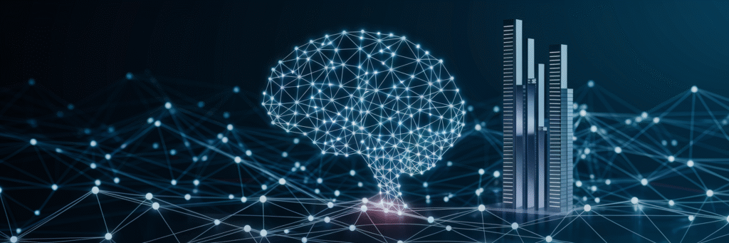 AI network over multifamily blueprint